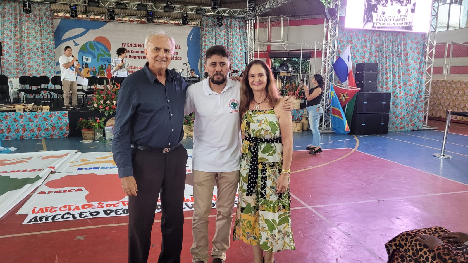 Cássio Pereira (Secretário de Agricultura Familiar), Iury Paulino (Coordenador Nacional do MAB) e Rosana Valinoto (Superintendente da Conab no Pará)